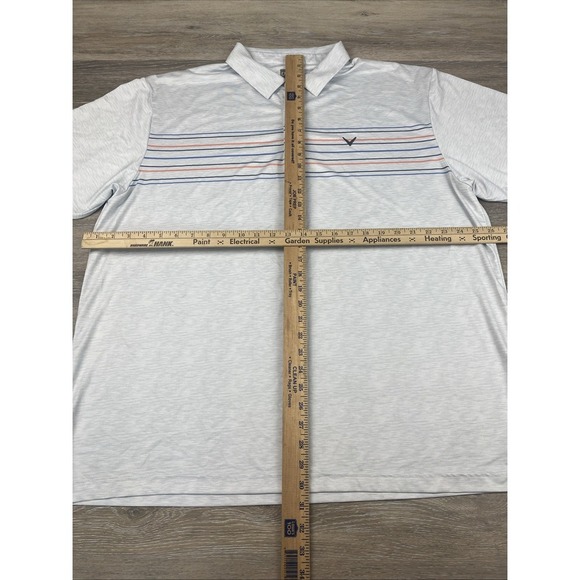 (3) Callaway Opti-Dri Polo Shirt Mens 2XL Golf Stretch S/S Pullover - Picture 10 of 16